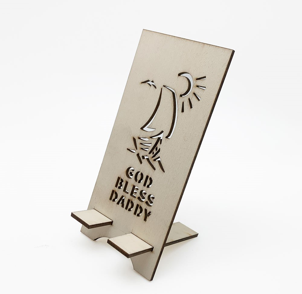 Wooden Painting Phone Holder 木制填色手机支架 – GOD BLESS DADDY