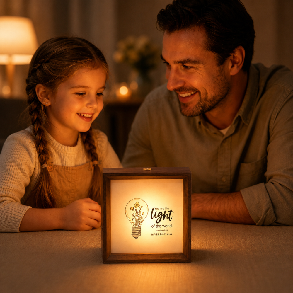 Scripture Night Light from a Singapore Christian bookstore - Etton
