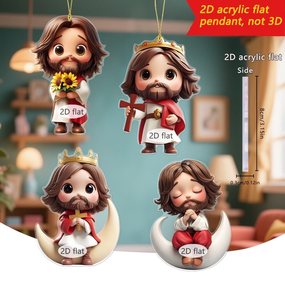 2D Cartoon character acrylic pendant 卡通挂饰 – On the moon - Christian ...