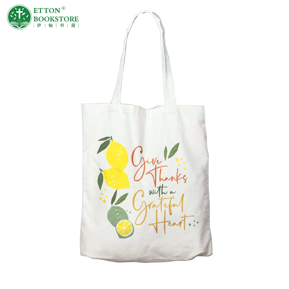 Tote Bag – Give thanks with a grateful heart 帆布包 – 献上感恩的心