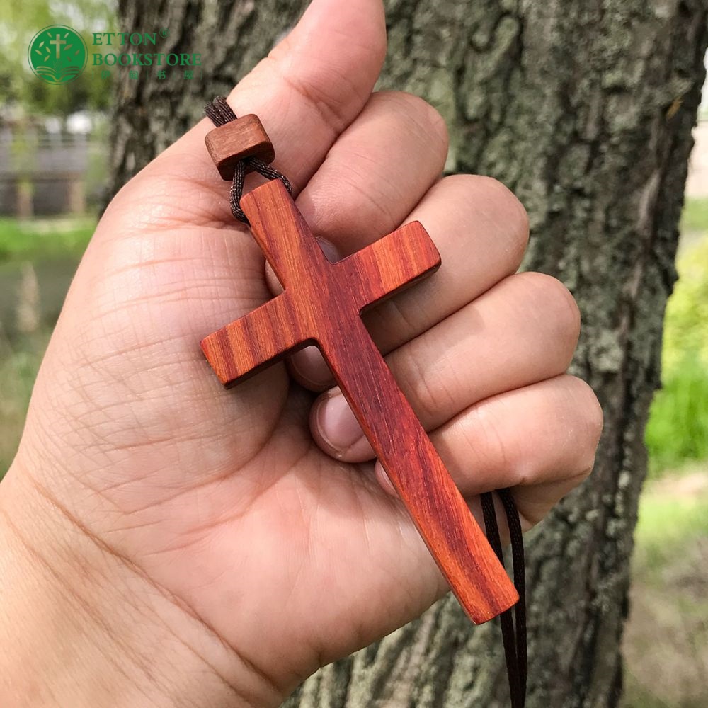 Wooden Cross Necklace from a Singapore Christian bookstore - Etton