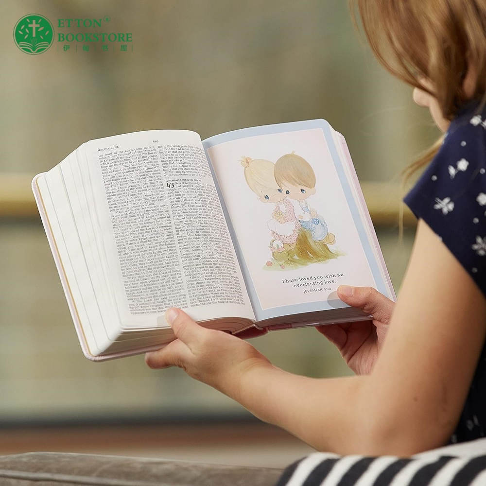 【NKJV】Precious Moments Bible -Blue Hard Cover - Image 4