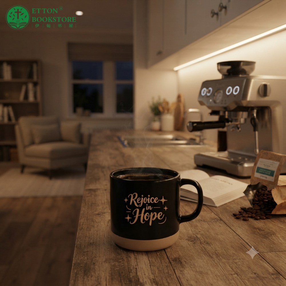 300ml Ceramic Coffee Mug - Rejoice In Hope 陶瓷咖啡杯 Diameter: 8.2 x Height: 8.8cm - Image 3
