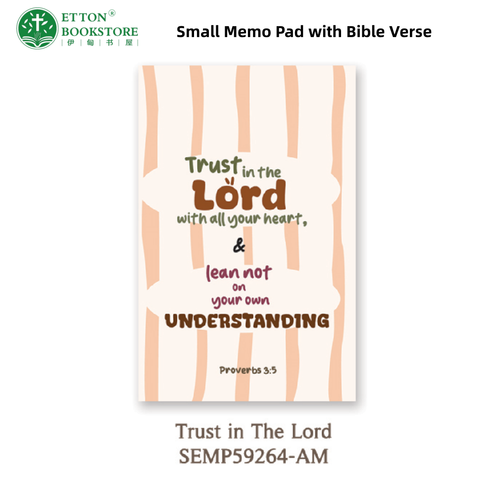 Christian Small Memo Pad with Bible Verse from a Christian online and physical store in Singapore - Etton bookstore & Gift Shop