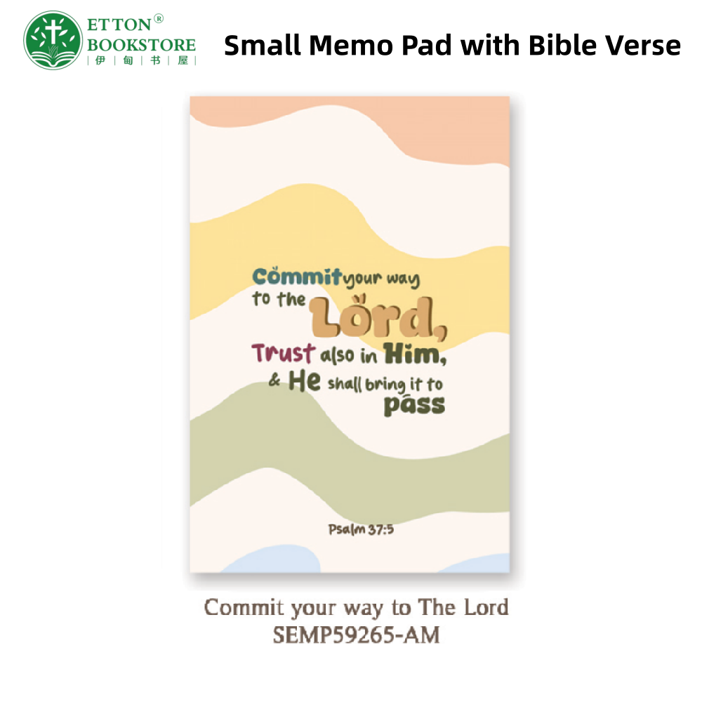 Christian Small Memo Pad with Bible Verse from a Christian online and physical store in Singapore - Etton bookstore & Gift Shop